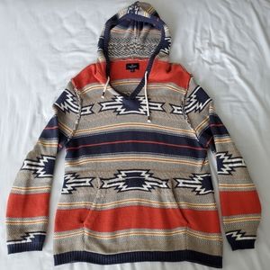 American Eagle Hoodie, Large, Orange, Tan, & Blue
